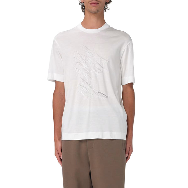Emporio Armani T-shirt T-shirt Uomo con stampa ricamata S P25 - EMPORIO ARMANIEM001023AF13747 - M0133 - S - Francavilla Moda